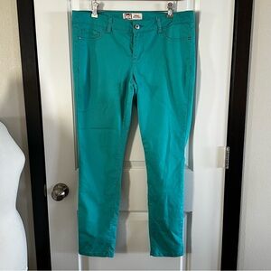 LEI Ashley Low-Rise Skinny Jeans|Teal-Size 15 Regular